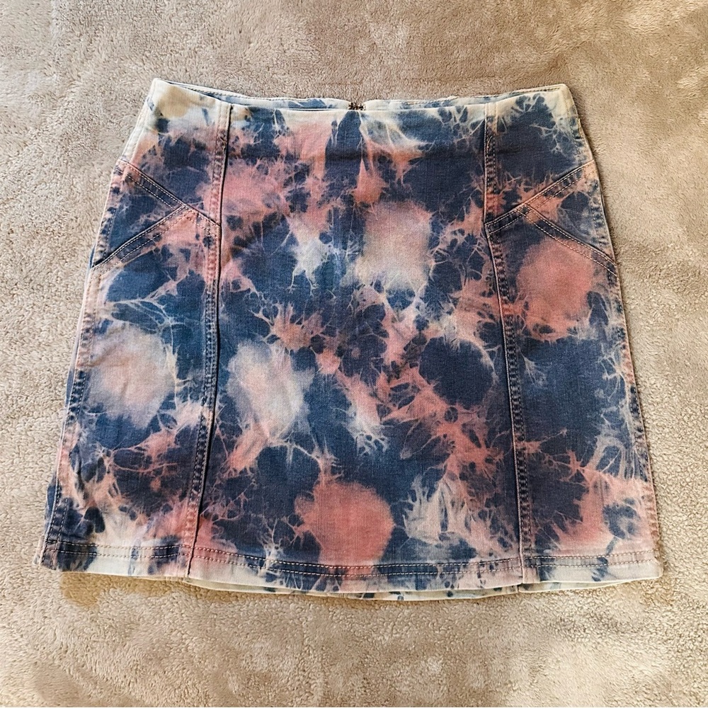 Wild Fable Mini Denim Skirt with Tie Dye Effect - 6 (Medium)